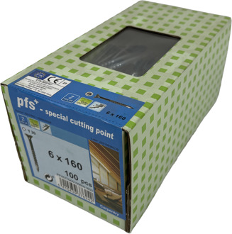 PFS+ | Spaanplaatschroef PFS+ VZK-T Ø 6x160 Zn | 100 st - PFWVTG001006001603