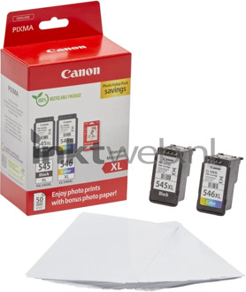 PG-545XL / CL-546XL multipack met fotopapier zwart en kleur cartridge