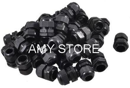 PG16 Zwart Plastic Waterdichte 10 Mm-14 Mm Diameter Wartels