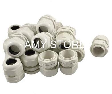 PG25 IP67 Waterdichte Connector Gland Voor 16-21 Mm Diameter Kabel Wit