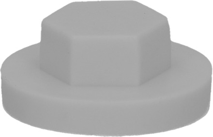 PGB-FASTENERS | Afdekkap zeskant SW 3/8" (19mm) R9006 0AFD06N00001990064