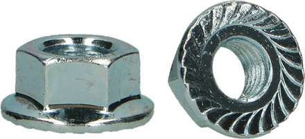 PGB-FASTENERS | Gekartelde moer Kl8 D6923 M5 Zn | 200 st - 0000GM80100503