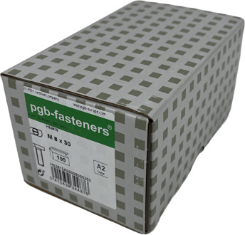 PGB-FASTENERS | Hamerkopbout 28/15 M8x30 A2 - HS2815A00008000303