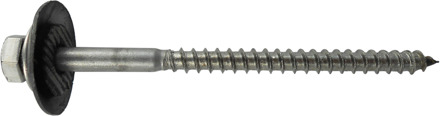 PGB-FASTENERS | Houtdraadbout +3Sluitring D571 Ø 7x110 A2 | 100 st 0GM571A00007001103