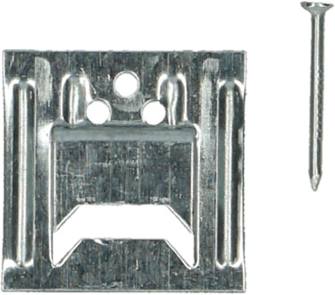 PGB-FASTENERS | Profielklem type CT Ø 4mm + nagel Zn | 250 st 000KLE00100403