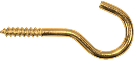 PGB-FASTENERS | Schroefhaak Ø 2,15x12 Messing 0000SHMS0021500123