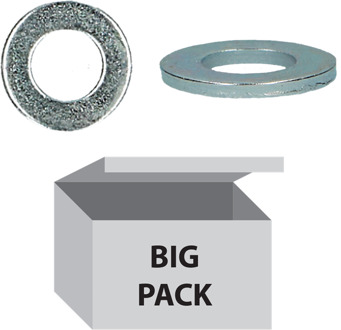 PGB-FASTENERS | Sluitring 140HV DIN 125A M22 Zn | 200 st 12500102205