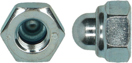 PGB-FASTENERS | Zelfborgende dopmoer DIN 986 M 4 Zn | 200 st 98660100403