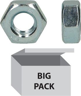 PGB-FASTENERS | Zeskantmoer |8| DIN 934 M10 Zn | 500 st 93480101005