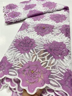 Pgc Afrikaanse Franse Kant Stof Tule Kant Met Stenen Borduurwerk Nigeriaanse Kant Stoffen Voor Bruiloft YA3860B-1 african lace fabric5