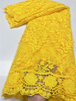 Pgc Afrikaanse Mesh Kant Stof Pailletten Melk Zijde Kant Franse Kant Stof Voor Trouwjurk Naaien YA3915B-6 african lace fabric2