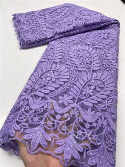 Pgc Blauw Afrikaanse Melk Zijde Kant Stof Kant Materiaal Nigeriaanse Kant Stoffen Voor Bruiloft Naaien YA3918B-2 african lace fabric1