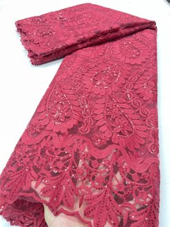 Pgc Blauw Afrikaanse Melk Zijde Kant Stof Kant Materiaal Nigeriaanse Kant Stoffen Voor Bruiloft Naaien YA3918B-2 african lace fabric3