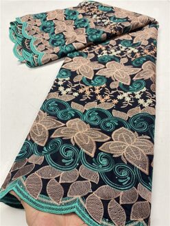 Pgc Zwitserse Voile Kant In Zwitserland Afrikaanse Droge Kant Stof 100% Katoen Kant Voor Feestjurk Naaien YA3867B-1 african lace fabric5