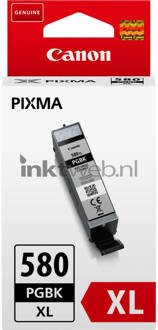 PGI-580PGBK XL inktcartridge Zwart 18,5 ml