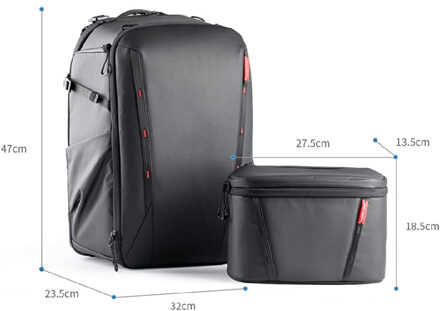 PGYTECH Onemo 2 Backpack 25l met uitneembare schoudertas Space Black