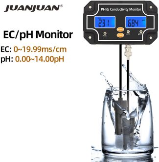Ph/EC-2681 2 In 1 Ph Ec Meter Ph Meter Online Multi-Parameter Water Quality Tester Ec Detector geleidbaarheid Monitor Voor Zwembad US plug