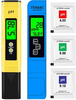 Ph Meter & Tds Meter Combo, verbeterde Backlight Ph Tds Ec & Temperatuur 4-In-1 Water Quality Tester, Hoge Nauwkeurigheid Digitale Water Goud