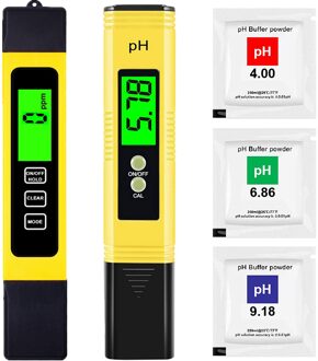 Ph Meter & Tds Meter Combo, verbeterde Backlight Ph Tds Ec & Temperatuur 4-In-1 Water Quality Tester, Hoge Nauwkeurigheid Digitale Water Oranje