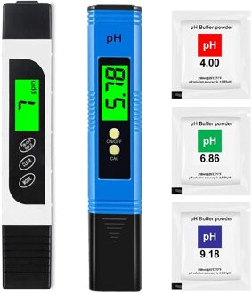 Ph Meter & Tds Meter Combo, verbeterde Backlight Ph Tds Ec & Temperatuur 4-In-1 Water Quality Tester, Hoge Nauwkeurigheid Digitale Water wit