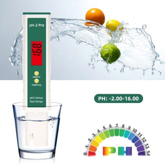 Ph Meter Tester Pen Lcd Digitale PH-2 Automatische Temperatuurcompensatie Voor Aquarium Pool Water Test Gereedschap