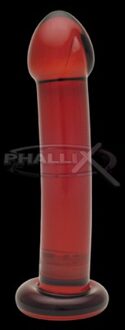 Phallix Solid Cherry G-Spot Glas Dildo