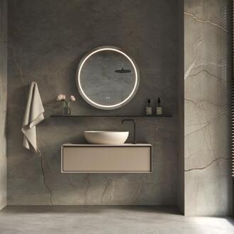 Phantom Ronde LED spiegel - 100 cm - Directe en Indirecte LED Verlichting - Spiegelverwarming - Kleurenwissel - Touch Dimmer