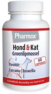 pharmox Hond & Kat Groenlipmossel - 60 capsules