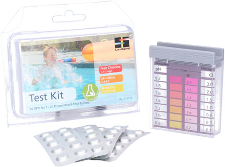 Phenol red -Test Kit - RAPID Tablets - Testkit voor zwembaden - 3 kamer