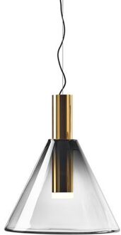 Phenomena Hanglamp - Cone - Rook grijs - goud