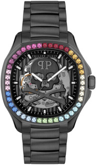 Philipp Plein Automatisch Skeleton Spectre Rainbow Horloge Philipp Plein , Black , Heren - ONE Size