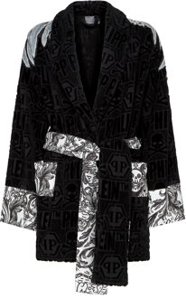 Philipp Plein Badjas Eagle Zwart - S/M