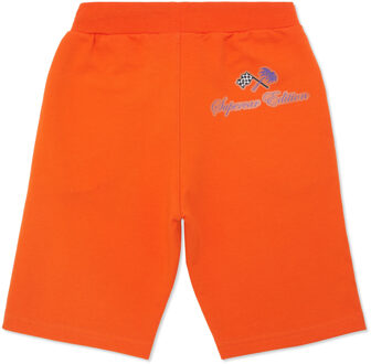 Philipp Plein Baggy Fit Shorts Racing Club Oranje - 6-7J / 116-122cm