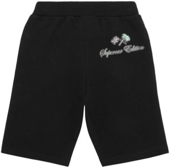 Philipp Plein Baggy Fit Shorts Racing Club Zwart - 6-7J / 116-122cm