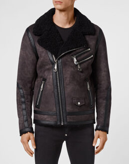 Philipp Plein Bikerjas Iconic Plein - maat S Zwart