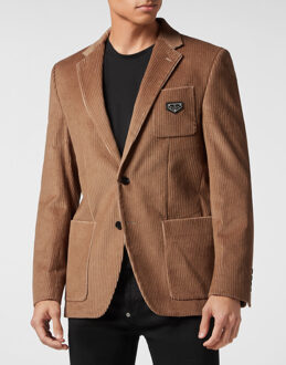 Philipp Plein Blazer Iconic Plein Beige - 48 (Borst)