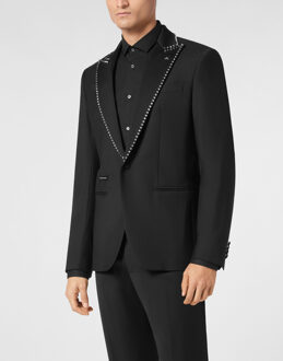 Philipp Plein Blazer Met Één Knoop Slim Fit - maat Zwart