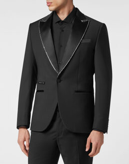 Philipp Plein Blazer Met Één Knoop Slim Fit - maat Zwart