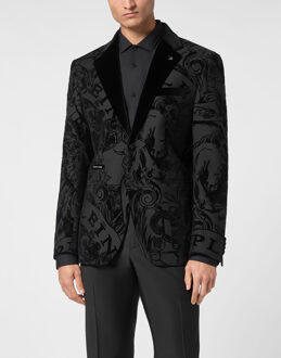 Philipp Plein Blazer Met Één Knoop Slim Fit Zwart
