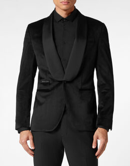 Philipp Plein Blazer Zwart - 48 (Borst)