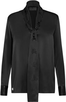 Philipp Plein Blouse Skull Zwart