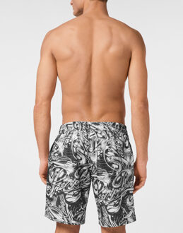 Philipp Plein Boxer Swimwear Zwart