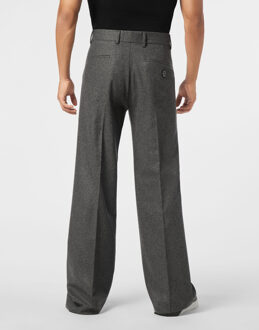 Philipp Plein Broek Met Wijde Pijpen - maat Grijs