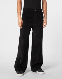 Philipp Plein Broek Met Wijde Pijpen Zwart - 60 (Taille)