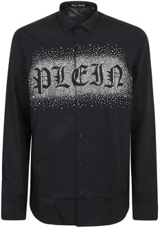 Philipp Plein Casual Shirts Philipp Plein , Black , Heren - Xl,L,M