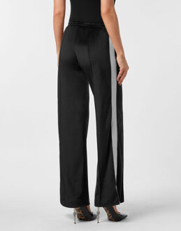 Philipp Plein Chenille Straight Tracksuit Trousers Signature Zwart - XS