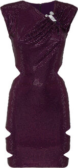 Philipp Plein Cocktail Jurk Paars - L