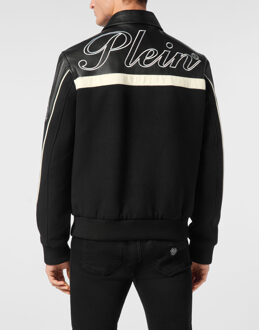 Philipp Plein Coster Bomber Jacket Ls Plein Club - maat S Zwart