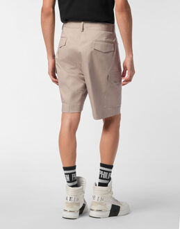 Philipp Plein Cotton Cargo Short Beige - 50 (Taille)