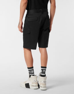 Philipp Plein Cotton Cargo Short Zwart - 54 (Waist)